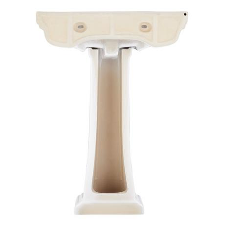 Key West White Porcelain Pedestal Sink