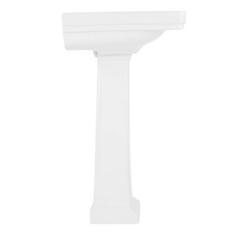Key West White Porcelain Pedestal Sink