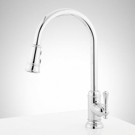 Amberley Single-Hole Pull-Down Kitchen Faucet