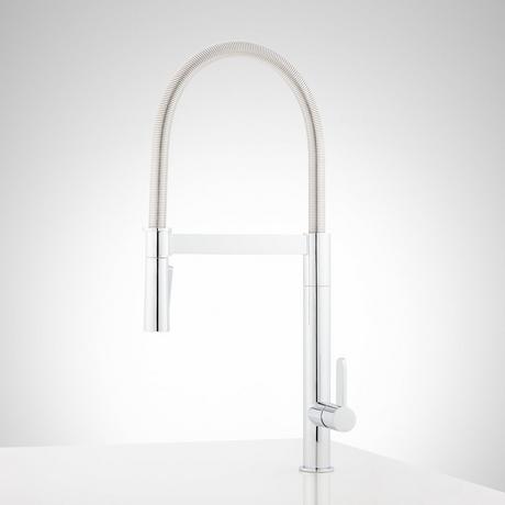 Ocala Single-Hole Kitchen Faucet with Pull-Down Spring Spout