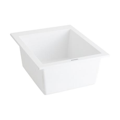 16" Holcomb Drop-In  Granite Composite Sink - Cloud White