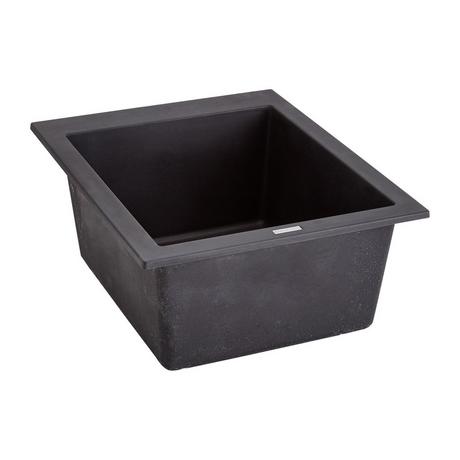16" Holcomb Drop-In Granite Composite Sink - Black