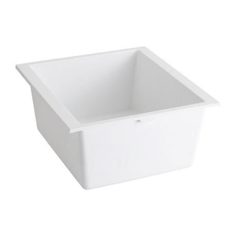 16" Holcomb Undermount Granite Composite Sink - Cloud White