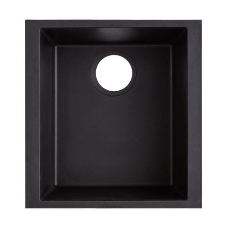 16" Holcomb Undermount Granite Composite Sink - Black