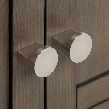 36" Olsen Console Vanity for Left Offset Rectangular Undermount Sink - Ash Brown