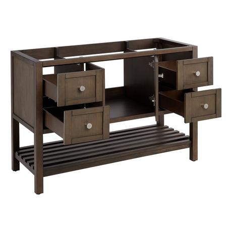 48" Olsen Console Vanity for Rectangular Undermount Sink - Ash Brown