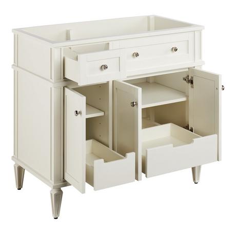 36" Elmdale Vanity for Right Offset Rectangular Undermount Sink - White