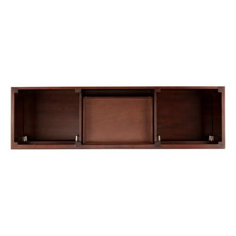 72" Elmdale Double Vanity for Rectangular Undermount Sinks - Antique Brown
