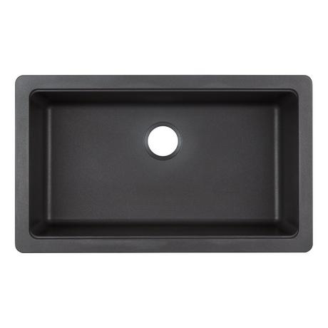 33" Totten Granite Composite Farmhouse Sink - Black