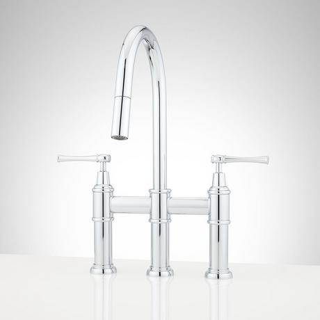 Hurston Pull-Down Bridge Kitchen Faucet