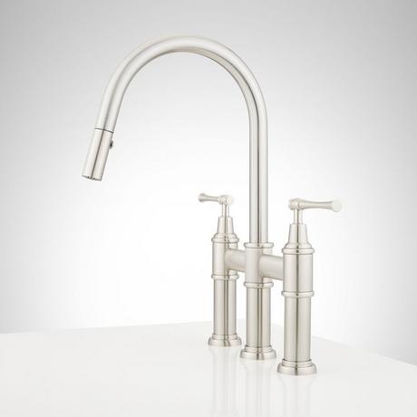 Hurston Pull-Down Bridge Kitchen Faucet