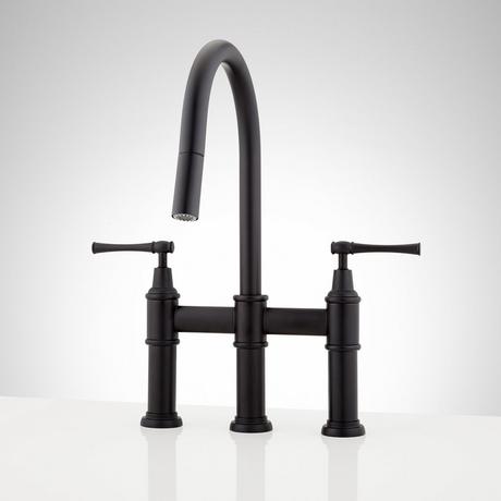 Hurston Pull-Down Bridge Kitchen Faucet