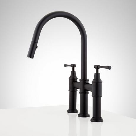 Hurston Pull-Down Bridge Kitchen Faucet