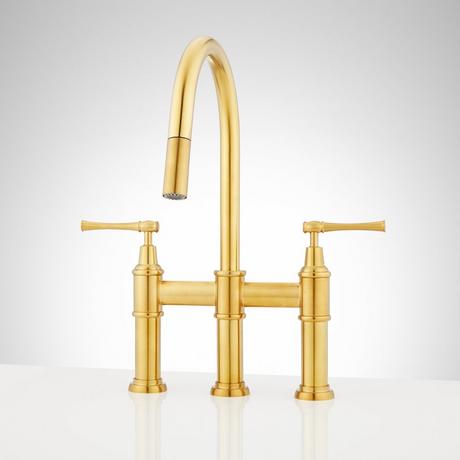 Hurston Pull-Down Bridge Kitchen Faucet