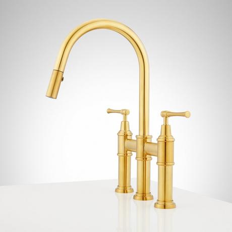 Hurston Pull-Down Bridge Kitchen Faucet