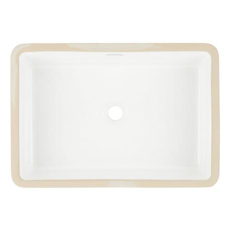 21" Destin Rectangular Porcelain Undermount Bathroom Sink