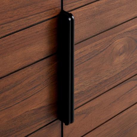 60" Aliso Teak Double Vanity - Java - Vanity Cabinet Only