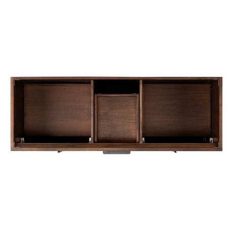 60" Aliso Teak Double Vanity - Java - Vanity Cabinet Only