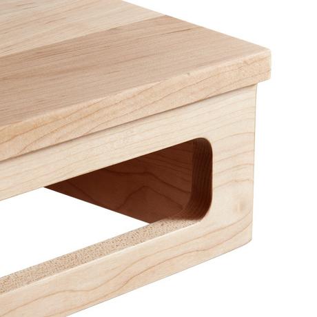 30" Nadiya Wall-Mount Vessel Sink Vanity - Unfinished Maple