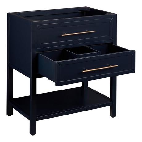 30" Robertson Console Vanity for Rectangular Undermount Sink - Midnight Navy Blue