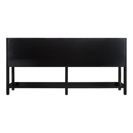72" Robertson Console Vanity - Black - Vanity Cabinet Only