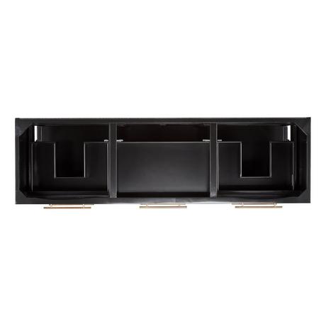 72" Robertson Console Vanity - Black - Vanity Cabinet Only
