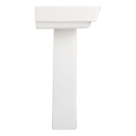 Pentero Pedestal Sink - White