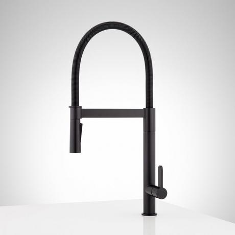 Ocala Single-Hole Kitchen Faucet with Pull-Down Spring Spout