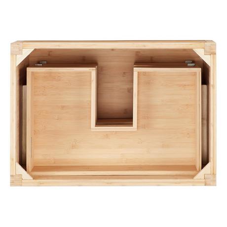 30" Burfield Bamboo Vanity for Rectangular Undermount Sink - Natural Bamboo