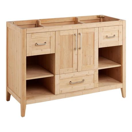 48" Burfield Bamboo Vanity for Rectangular Undermount Sink - Natural Bamboo