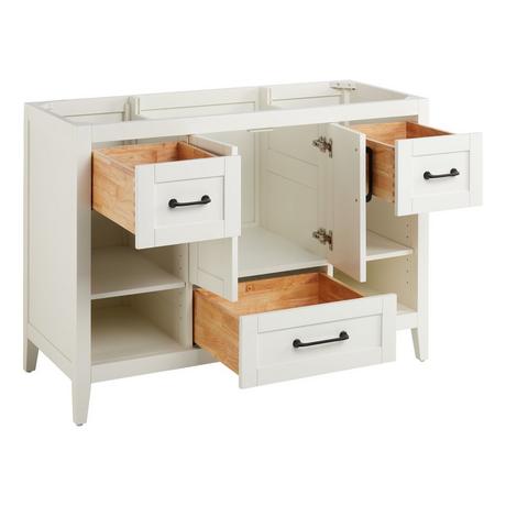 48" Burfield Vanity - White - Vanity Cabinet Only