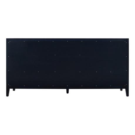 72" Burfield Double Vanity for Rectangular Undermount Sinks - Midnight Navy Blue