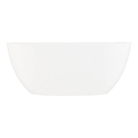 59" Patera Solid Surface Freestanding Tub - Gloss Finish