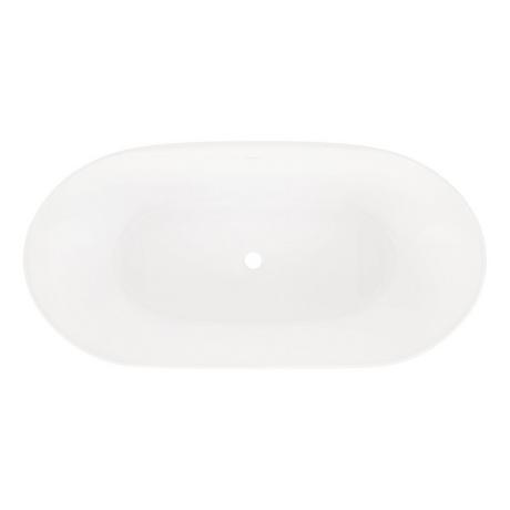 66" Patera Solid Surface Freestanding Tub - Gloss Finish