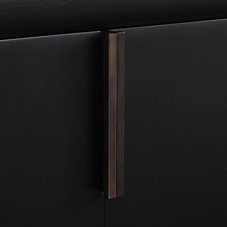 72" Talyn Mahogany Double Vanity for Rectangular Undermount Sinks - Black