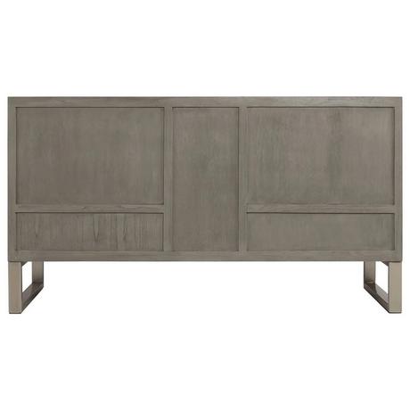 60" Dickson Teak Vanity for Rectangular Undermount Sinks - Gray Wash