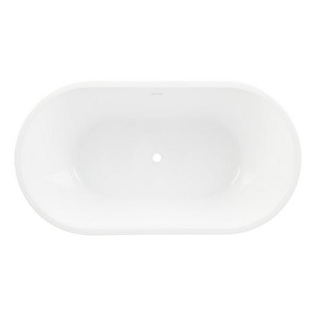 67" Eden Black Acrylic Freestanding Tub