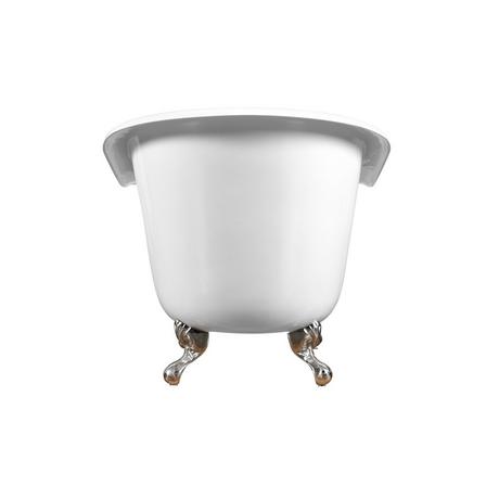 61" Callaway Cast Iron Clawfoot Tub 7" Rim Holes - Ball & Claw Feet