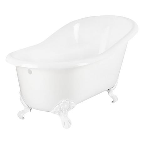 57" Erica Cast Iron Clawfoot Tub - Imperial Feet