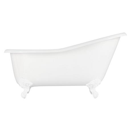 57" Erica Cast Iron Clawfoot Tub - Imperial Feet