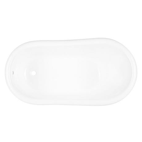 57" Erica Cast Iron Clawfoot Tub - Imperial Feet