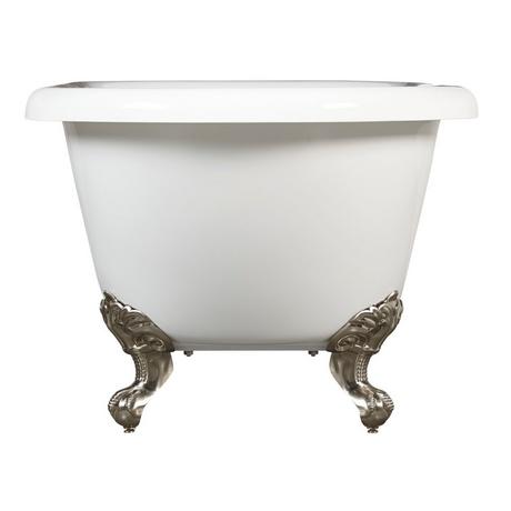 59" Audrey Acrylic Clawfoot Tub - Imperial Feet
