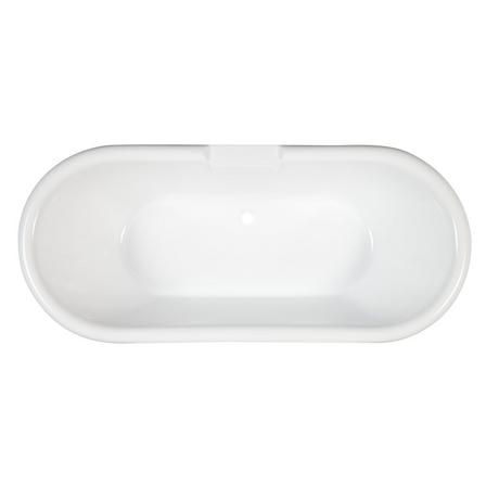 59" Audrey Acrylic Clawfoot Tub - Imperial Feet