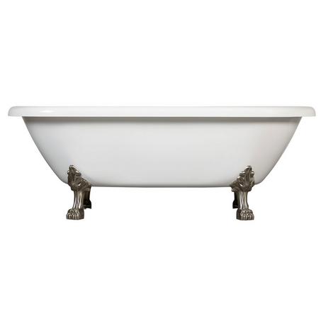 59" Audrey Acrylic Clawfoot Tub - Lion Feet
