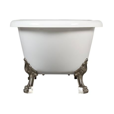 69" Audrey Acrylic Clawfoot Tub - Lion Feet