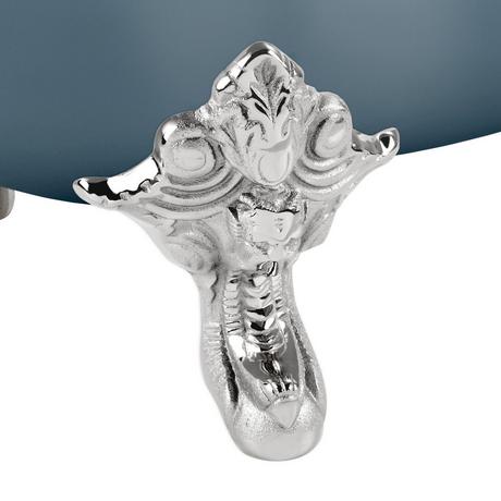 72" Lena Cast Iron Tub - Slate Blue - Monarch Feet