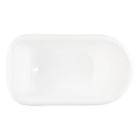 54" Miya Cast Iron Clawfoot Tub - Black - Ball & Claw Feet