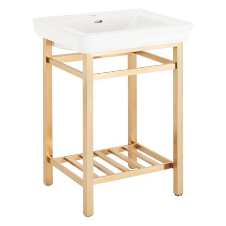 26" Halyard Console Sink with Traditional Top