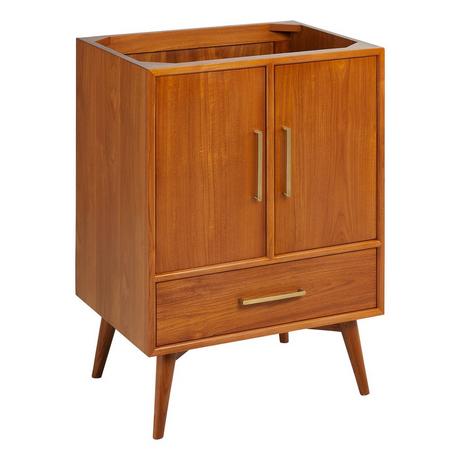 24" Novak Teak Vanity with Rectangular Undermount Sink - Teak