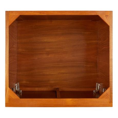 24" Novak Teak Vanity with Rectangular Undermount Sink - Teak